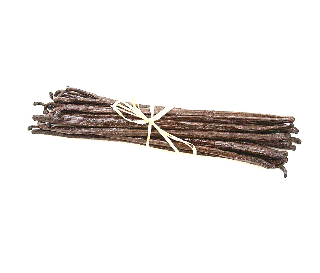 Gousses de vanille Bourbon de Madagascar, plusieurs gousses ensemble